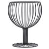 Wine Cup Shape Decorative Metal Wire Fruit Basket Vegetable Bread Snacks Storage Holder