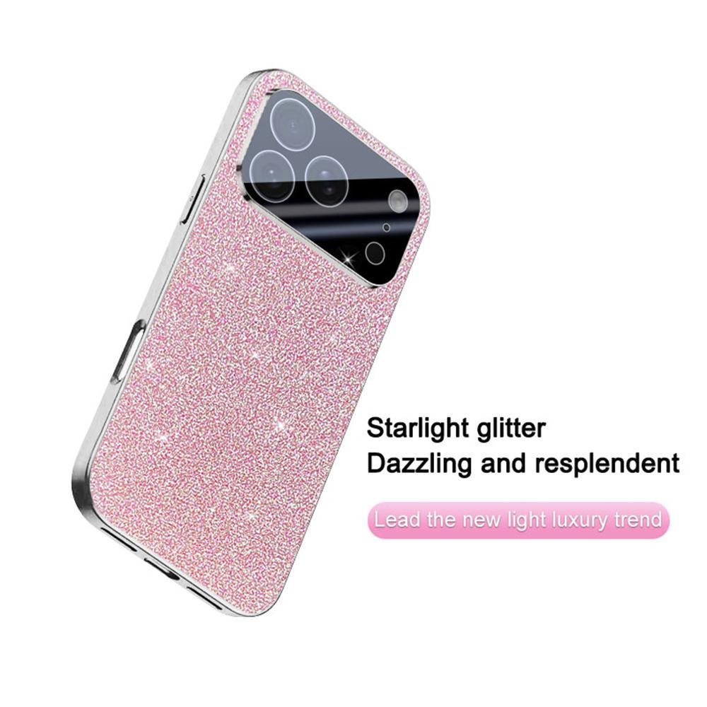 For iPhone 17 Pro Case Sparkling Starlight Glitter Electroplated Shockproof PC + TPU Phone Cover