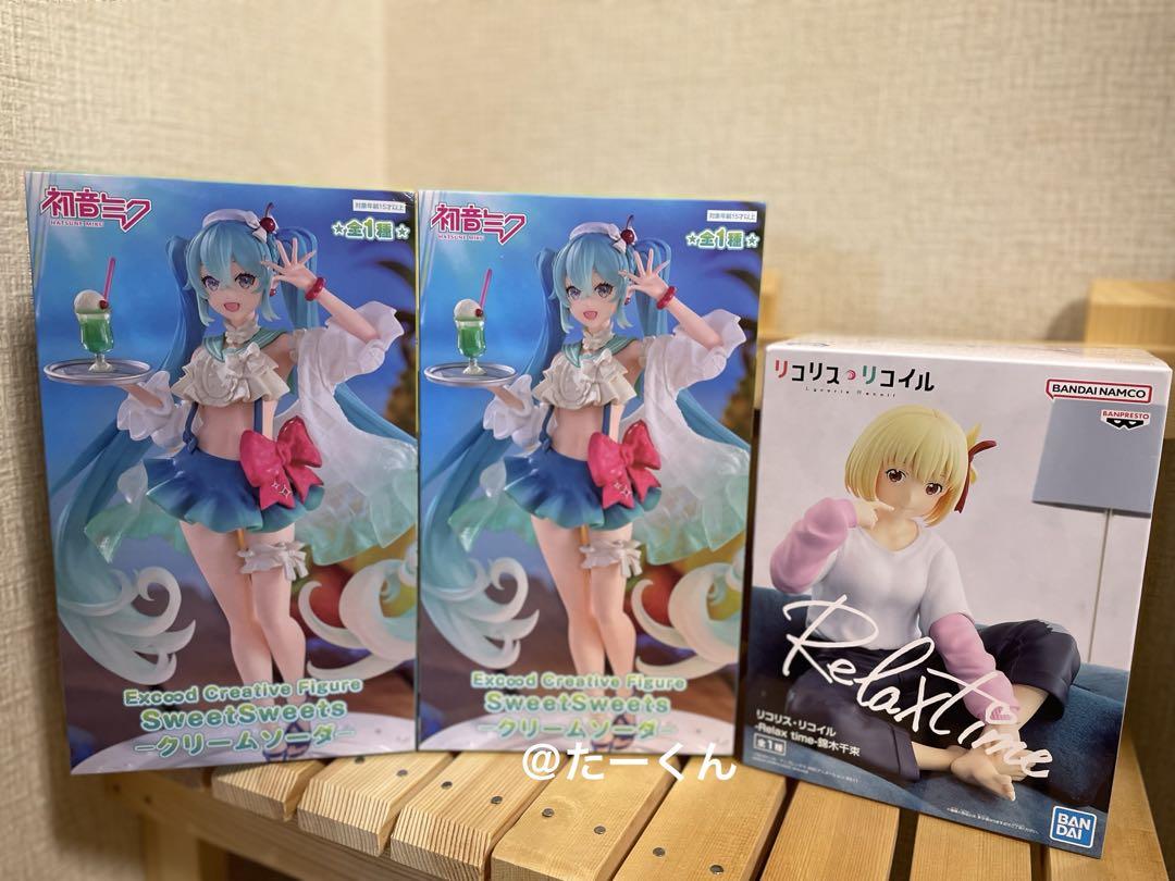 

[USED] Hatsune Miku Cream Soda Figure Lycoris Recoil Nishikigi Sensoku