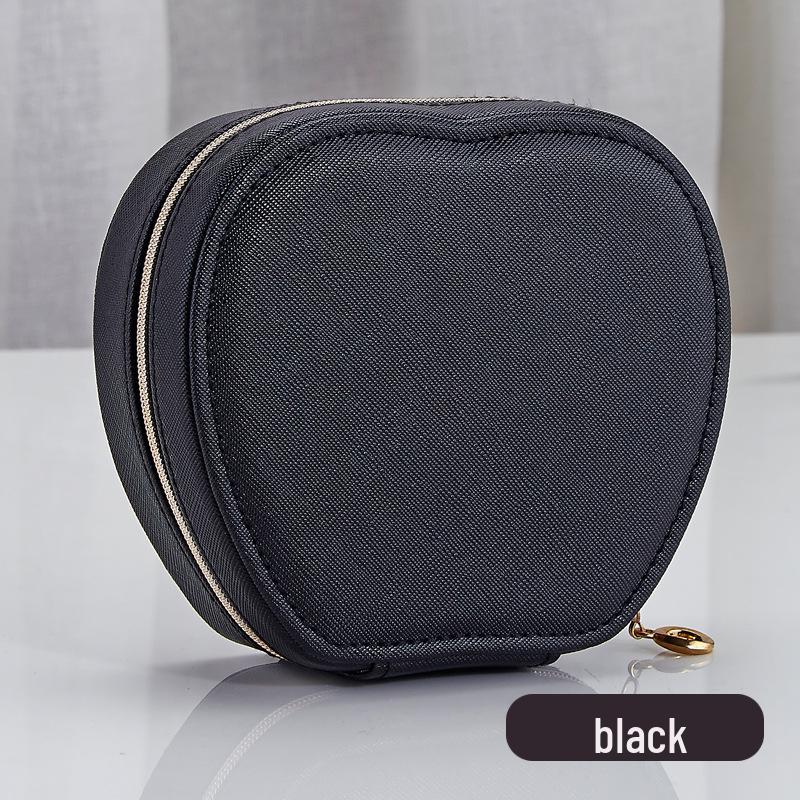 

Portable Apple Jewelry Box for Ear Studs, Earrings, Necklace & Lipstick - Compact Gift Accessory