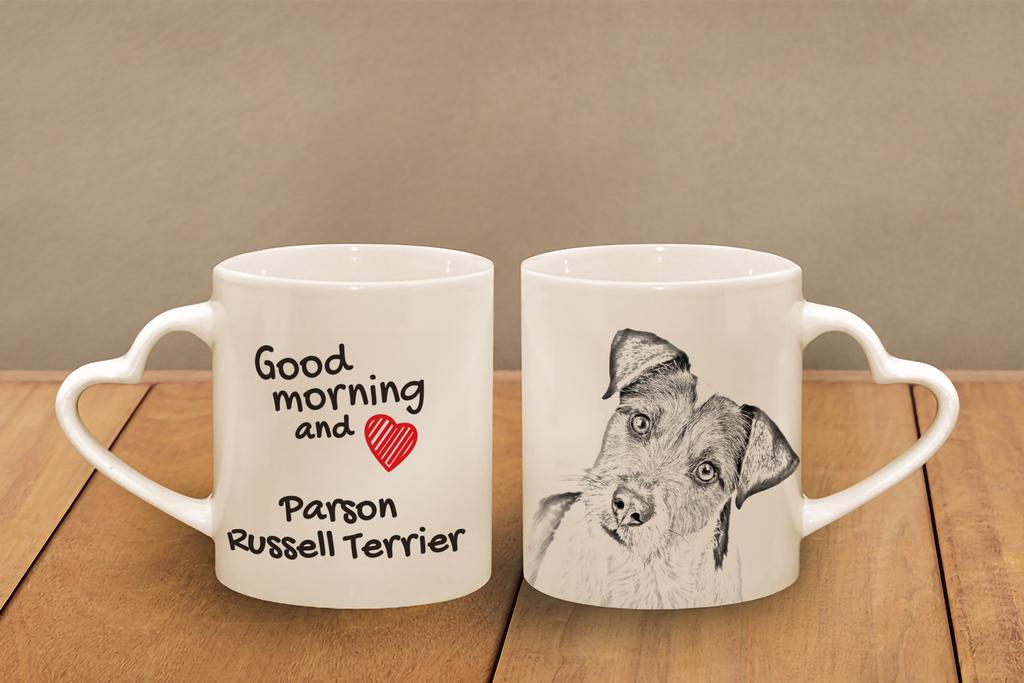 Parson Russell Terrier - Cup with a Dog, Adorable Cup with a Heart-shaped Handle, Universal Gift from the Art-Dog Brand