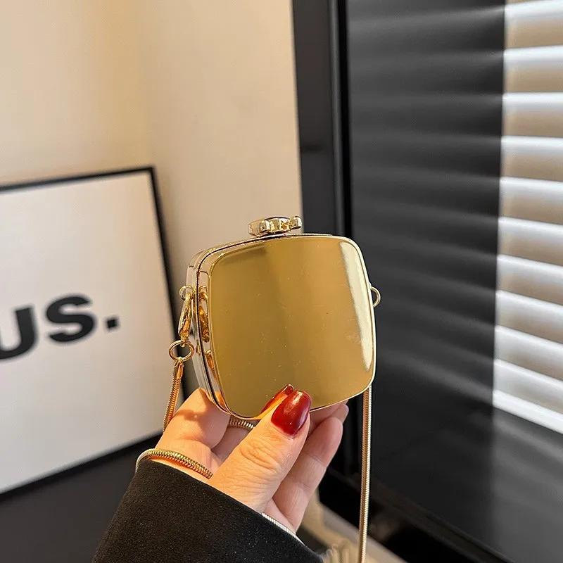 Summer New Messenger Shoulder Bag Women's Fashion Personalized Mini Change Earphones Shoulder Chain Box Bag