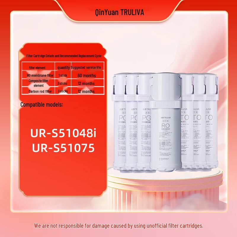Truliva Water Purifier 3-Year Filter Set for UR-S51048i/S51075