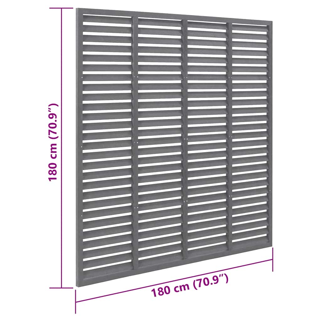 Vidaxl Venetian Fence, Wpc, 180X180 Cm, Gray