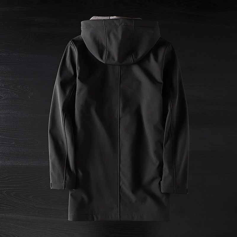 Outdoor Windproof Mid Length Long Length Export Soft Shell Jacket
