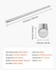 2PCS Linear Motion Rod, 20 Mm X 1200 Mm (0.79 X 47.24 In), SFC20 Carbon Steel Linear Rod Shaft, Anti Rust and High Precision, High Hardness Shaft, for