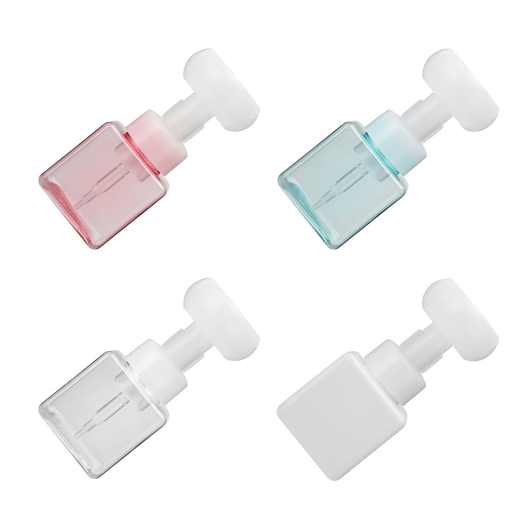 Skummousser Pumpflaska Rese Återfyllbar Blomform Skummande Tvåldispenserflaska 250ml