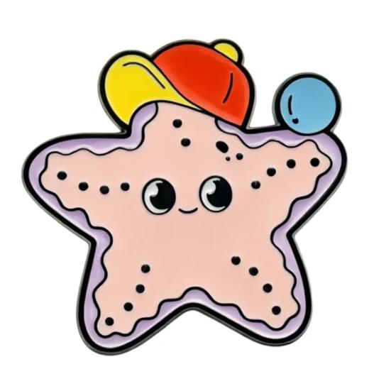 Sea Animal Brooch, Cute Marine Creature Brooch, Creative Metal Badge, Cartoon Ocean Animal Styling Hard Enamel Pins for Schoolbag Backpack Hat Clothes