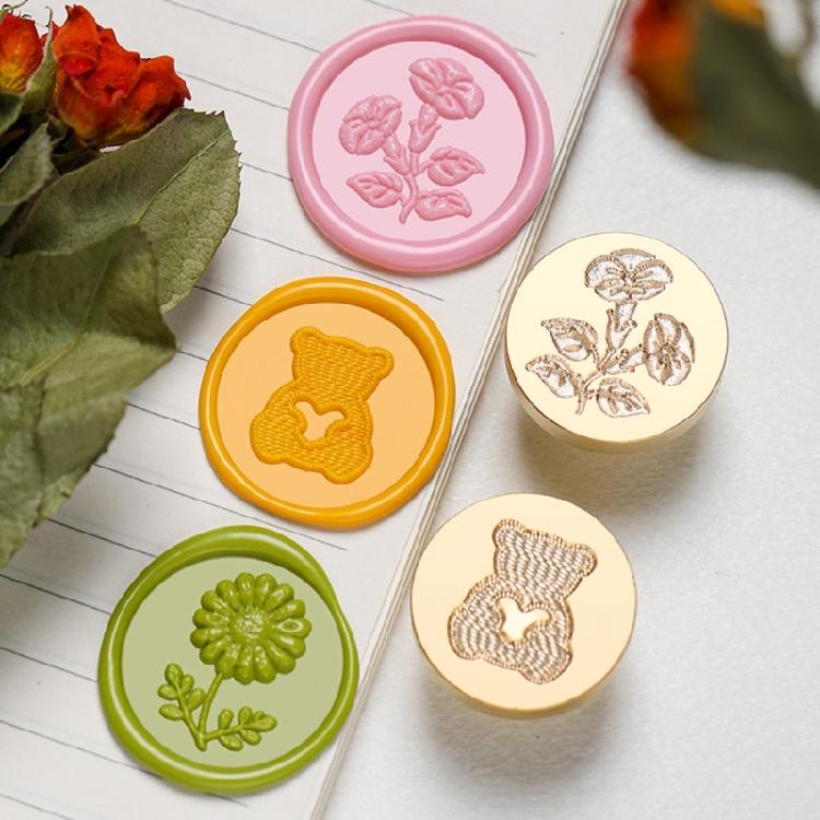 Emboss Wax Seal Stamp Head Removable Sealing Brass Stamp Head for Gift Envelope Invitations Greeting Card Decorations