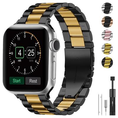 Metalowy pasek do Apple Watch 10 46mm 42mm Ultra 49mm 9 8 7 45mm 41mm stalowy pasek zamienny do iWatch 6 5 4 3 SE 44mm 42mm 40mm