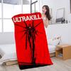 STEAM GAME U-ULTRAKILL Microfiber Printed Beach Towel Mountain Climbing Yoga Beach Swimming Running Absorbent Soft Towel