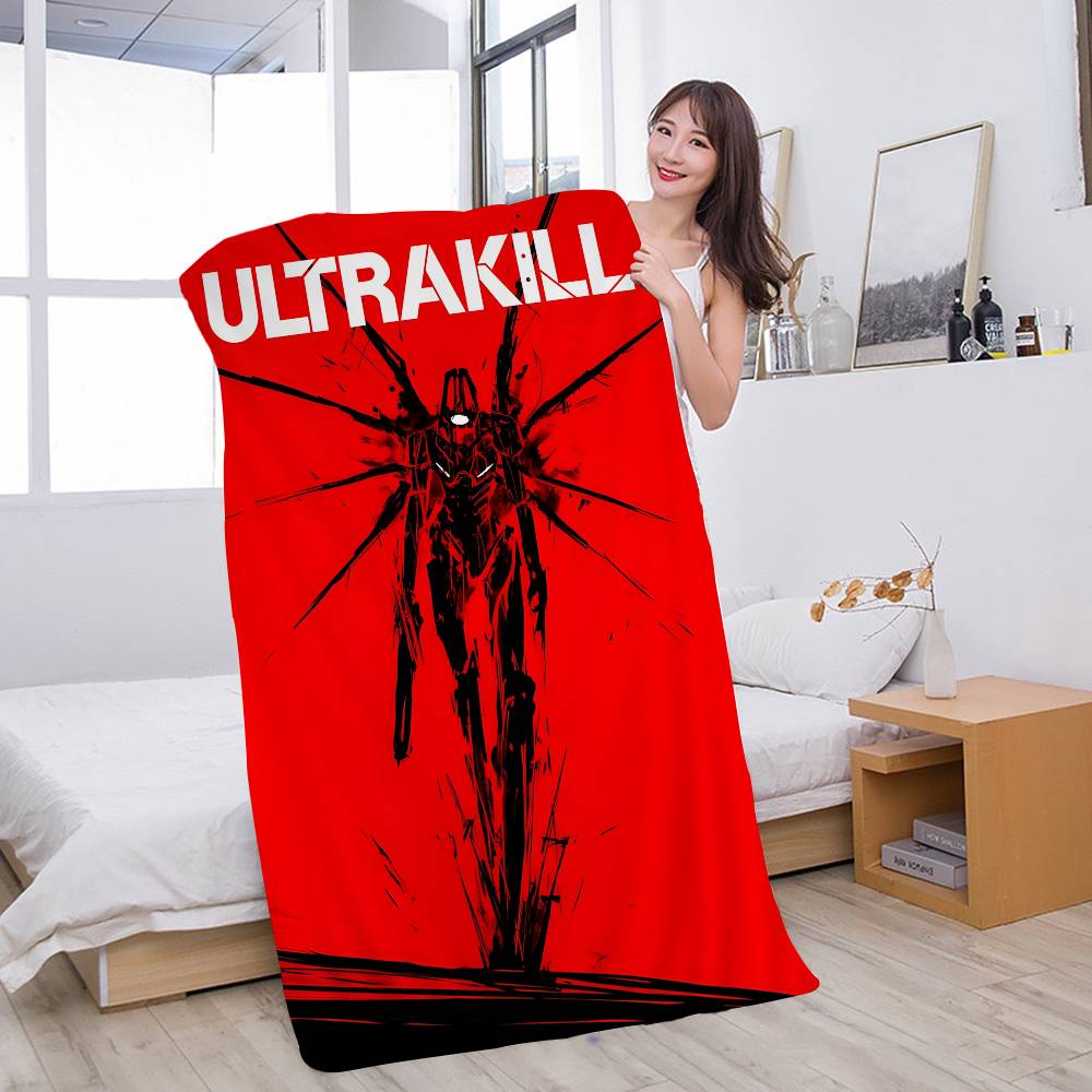 STEAM GAME U-ULTRAKILL Microfiber Printed Beach Towel Mountain Climbing Yoga Beach Swimming Running Absorbent Soft Towel