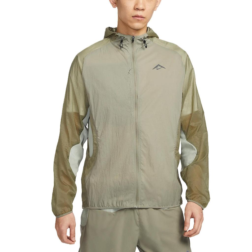 Nike Trail Aries Veste Confortable Élégante Minimaliste Polyvalente Couleur Unie Veste Homme Vert FN4003-320
