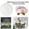 Anti Jumping Fish Tank Lid With Hole Round Cuttable Clear Tank Canopy Fish Turtles Anti Jumping Lid For Turtles Reptiles
