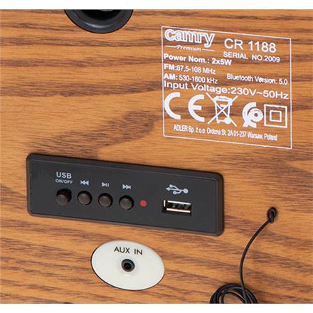 Camry | Cr 1188 | Retro Radio | Wooden