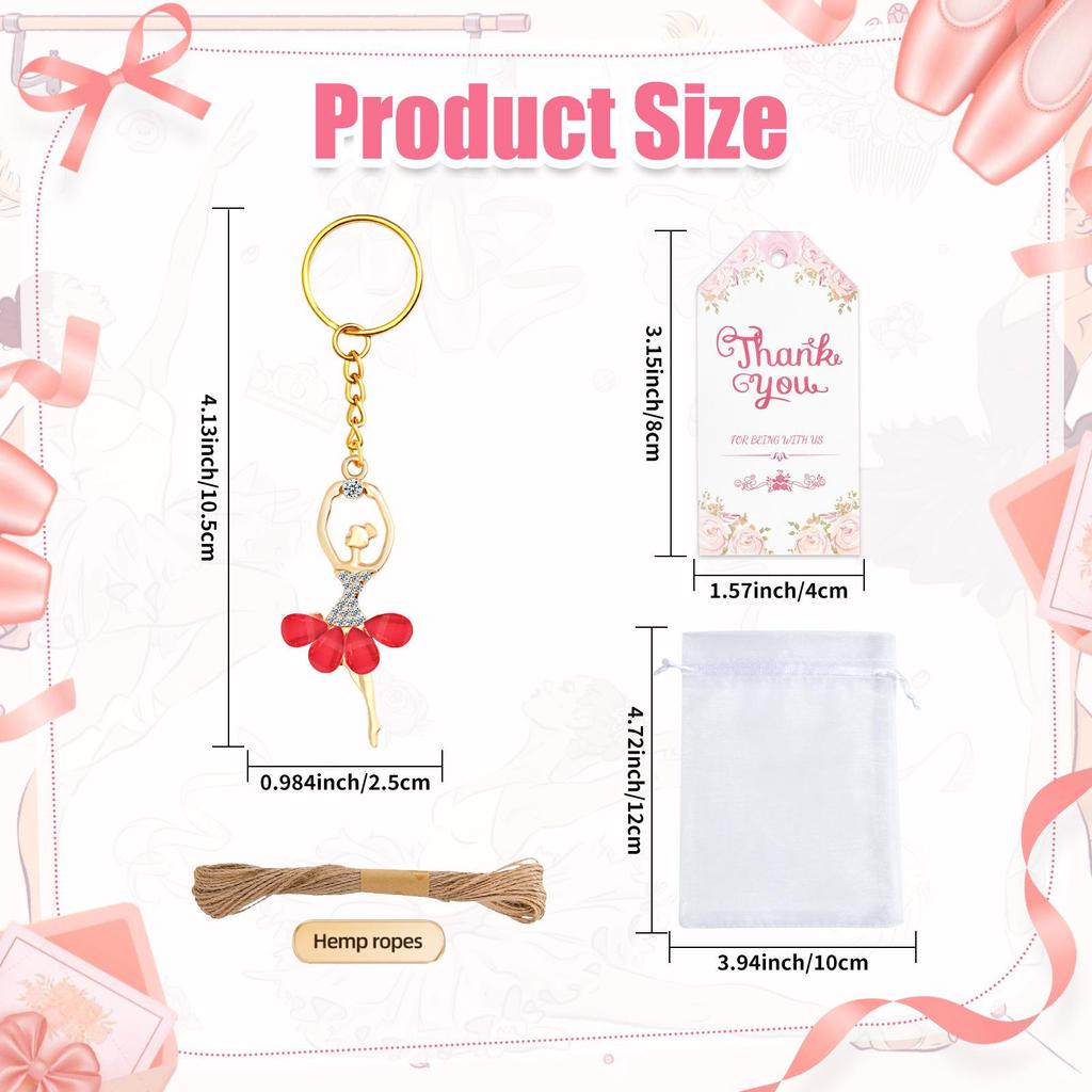 Hot-Selling Children's Ballet Keychain - Dance Performance, Wedding, Birthday Souvenir