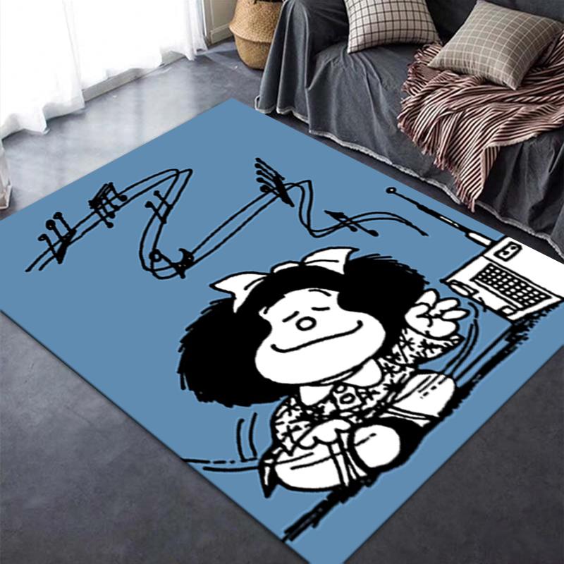 2025 Nieuw Mafalda Tapijt Vloerkleed voor Woonkamer Slaapkamer Huis Bank Decoratie, Kinderen Spelen Antislip Vloermat 79