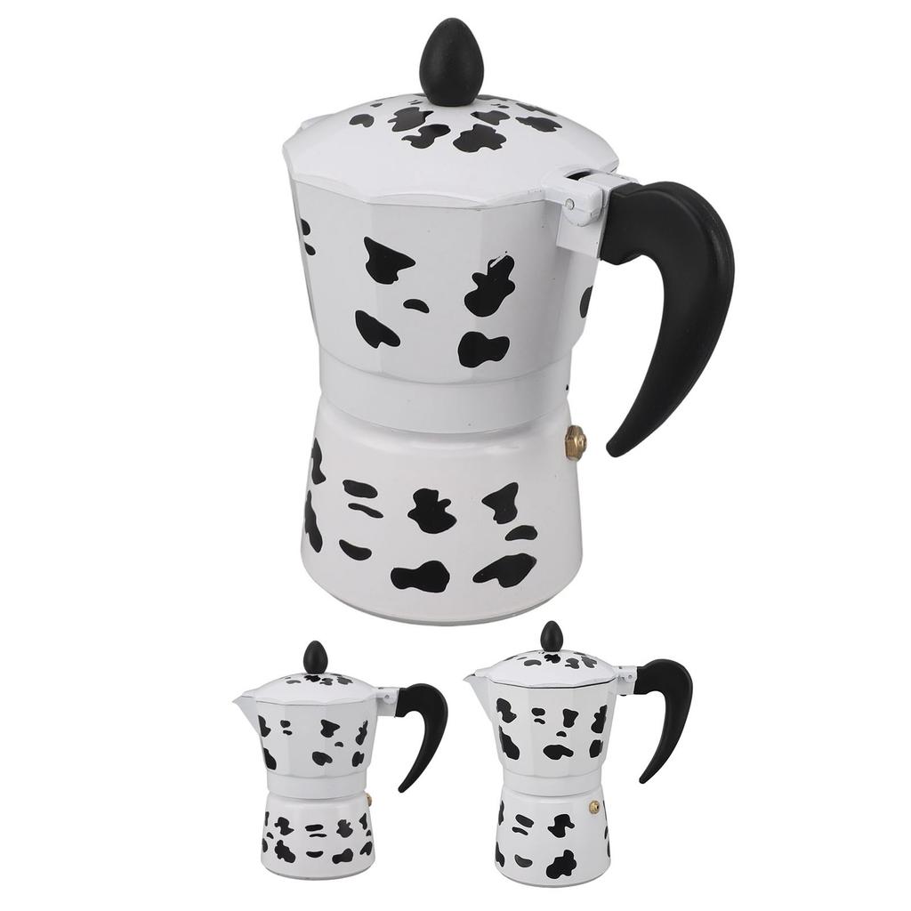 Süt İneği Renkli Pot Alüminyum Kahve Potu Kahve Makinesi Ev Kafe Açık Hava Aktiviteleri Kamp Tr