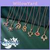 Collar con Colgante de Elemento Genshin Impacto Metal Juego Cosplay Decoración