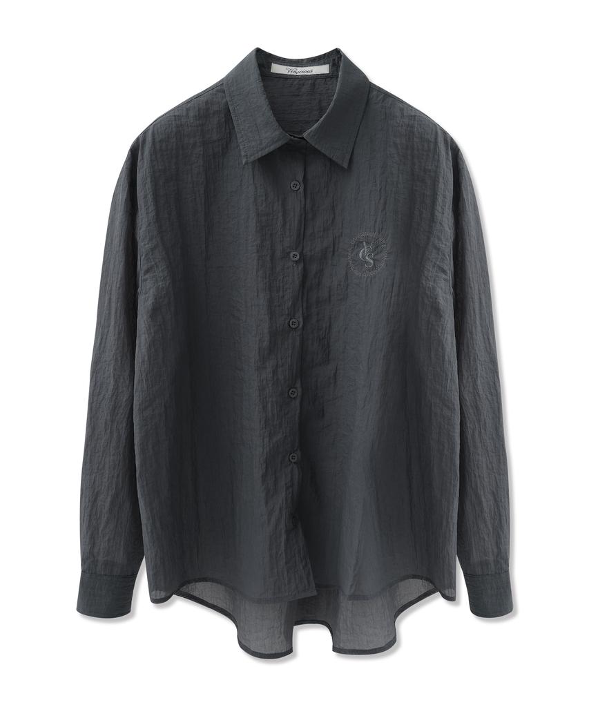 VIVACIOUS Winnie Solid See-Through Shirt_4 Colors