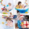 42pcs Baby Bath Toys for Toddlers Ages 48, Kids Water Track Bath Toy with WindUp Duck and Suction Cups