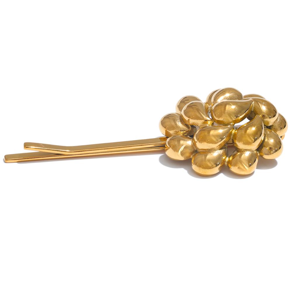 

Yhpup Stainless Steel Gold Hair Clip Accessories Waterproof 18K PVD Plated Trendy Jewelry