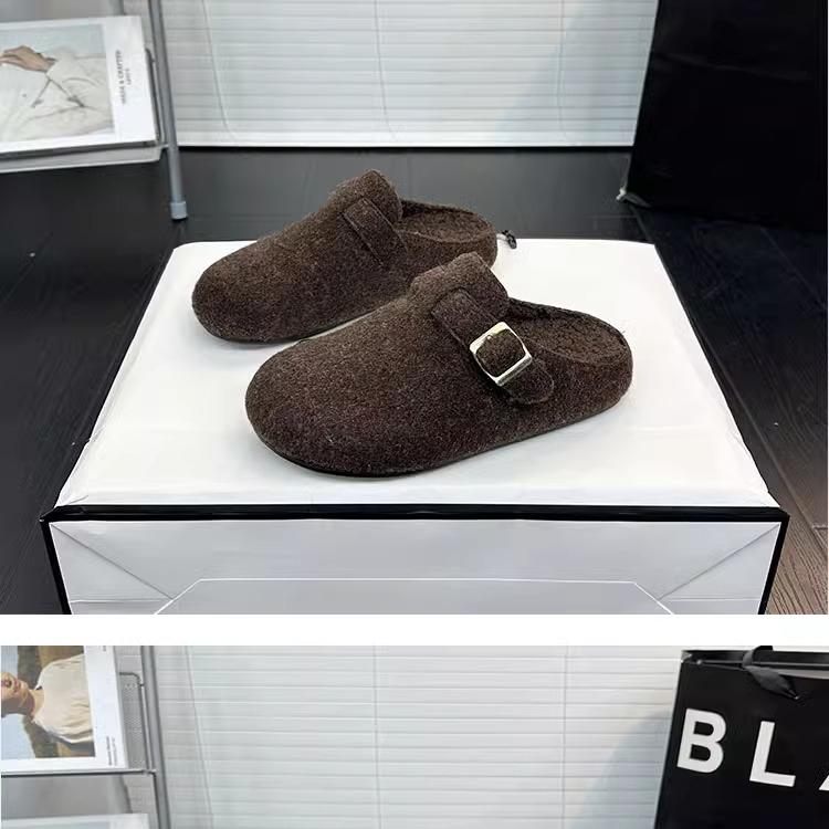 Fashion Women Flats Platform Slippers Fashion Mules Shoes Trend New Winter 2025 Slingback Shoes Casaul Flip Flops Woman Slides Zapatos