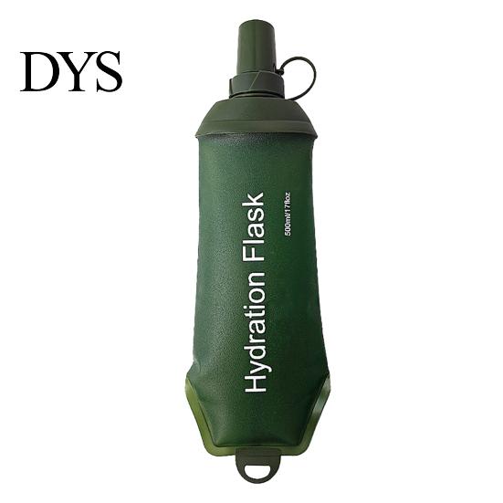Faltbarer Trinkwasserbehälter TPU Weichflasche Feldflasche Lebensmittelqualität Auslaufsicher Sport BPA Frei Auslaufsicher Faltbar Outdoor Hydration