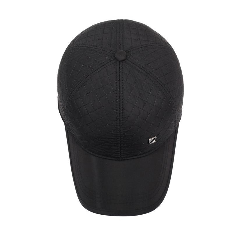 Mittelalterliche und ältere Kappe Herren Baseballkappe Vaterkappe Winter Warme Ohrenschutzkappe Herbst Winter Samt Dicke Baumwollkappe