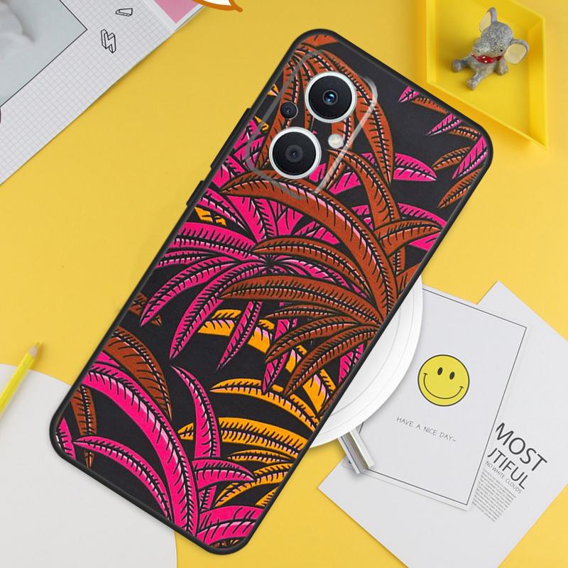 African Wax Print Design Cover For OPPO Reno 8 Lite 10 7 6 5 4 3 2Z 4Z 5Z 8T OPPO Find X3 Neo X5 X6 Pro X2 Lite Case