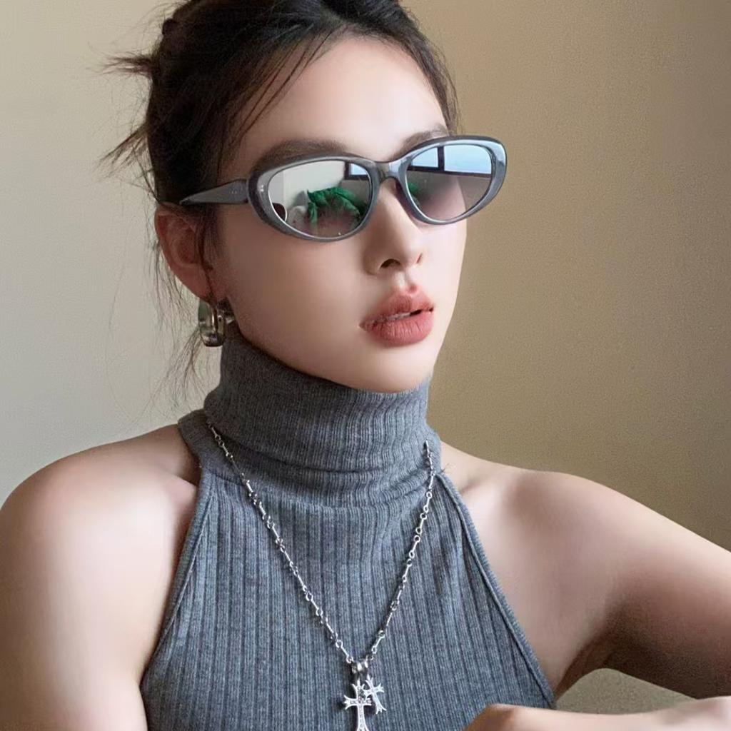Vintage Style For Women Sun Glasses Cat Eye Shape Anti-reflective For Ladies' Sun Glasses High Quality For Men Sunglass