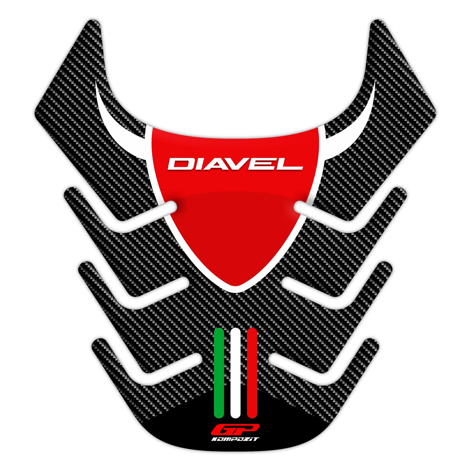 

GP Composite Ducati Diavel 2011-2017 Compatible Tank Pad Carbon
