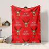 1Pc Christmas Candy Canes Blanket Soft And Comfortable Casual Warm Camping Travel Christmas Halloween Gift M91741