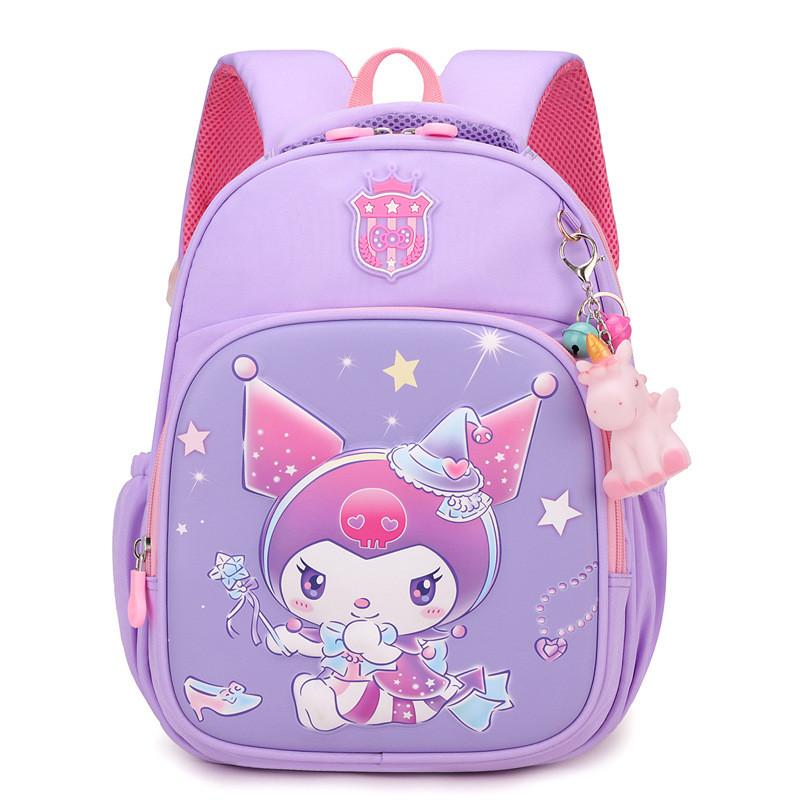 Elsa Cinnamoroll Kuromi Spider Man Cartoon Childrens Backpack With Durable Nylon For Kindergarten School Use