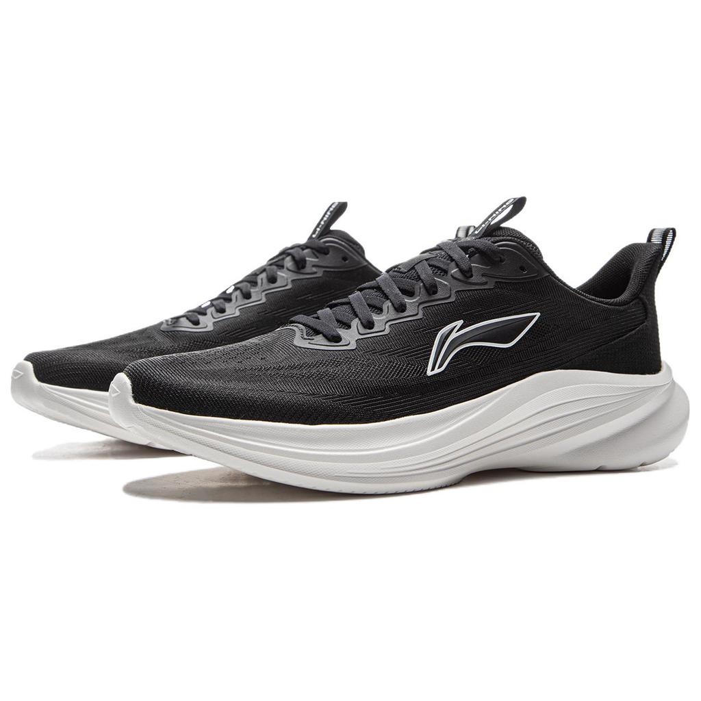 Li Ning Light Breeze Low Top Casual Long Distance Running Sprint Running Shoes Men's Black ARSV107-4