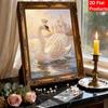 Frameless DIY Pearl Bead Painting Kit Elegant Swan Castle Pattern Creative Relaxing Craft Canvas Home Decor Adult Gift