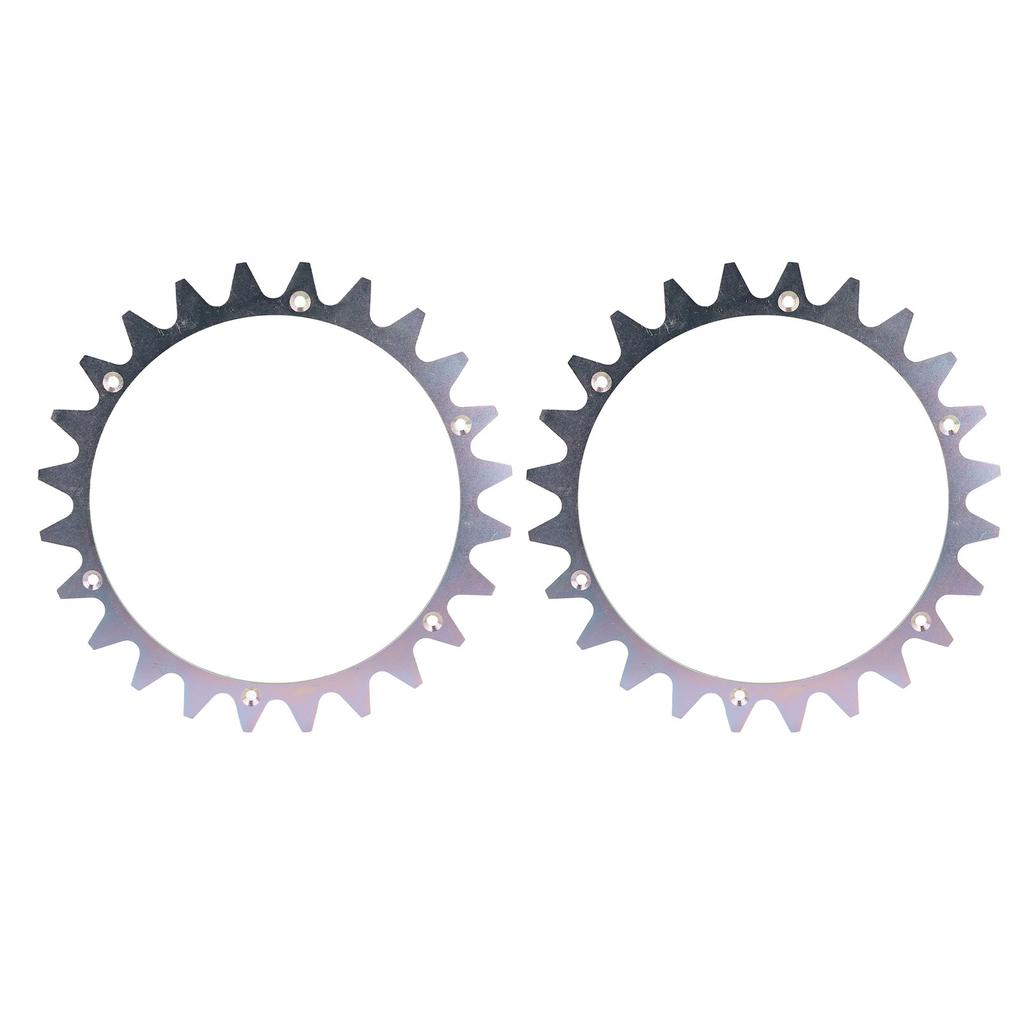 Robotic Lawnmower Spikes with Screws for 225mm Metal Traction Wheel Cleats for Worx Landroid WR153E