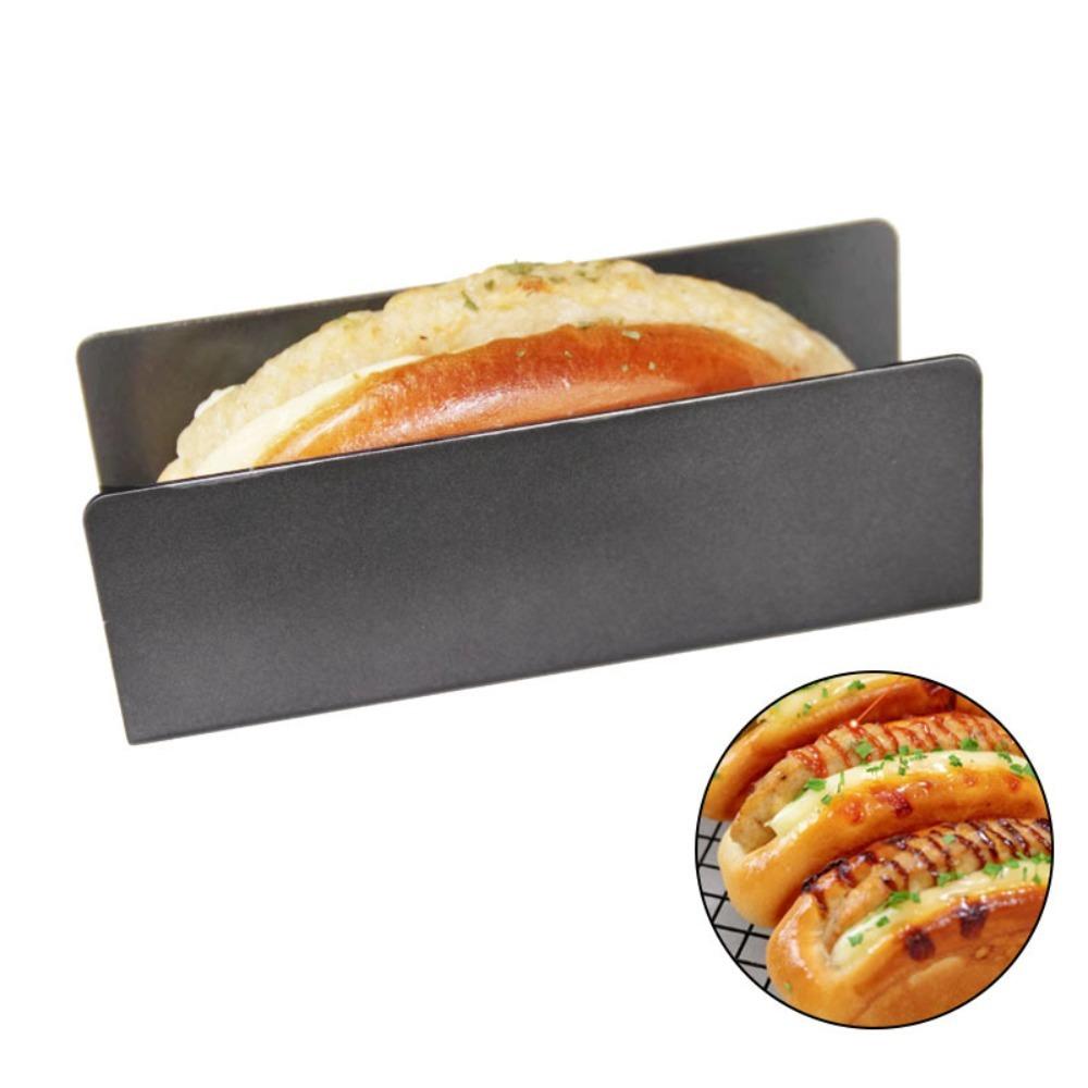 Rectangle Pork Chop Bun Mold Non-stick Bread Mold Baking Tools Biscuit Mould  Cake