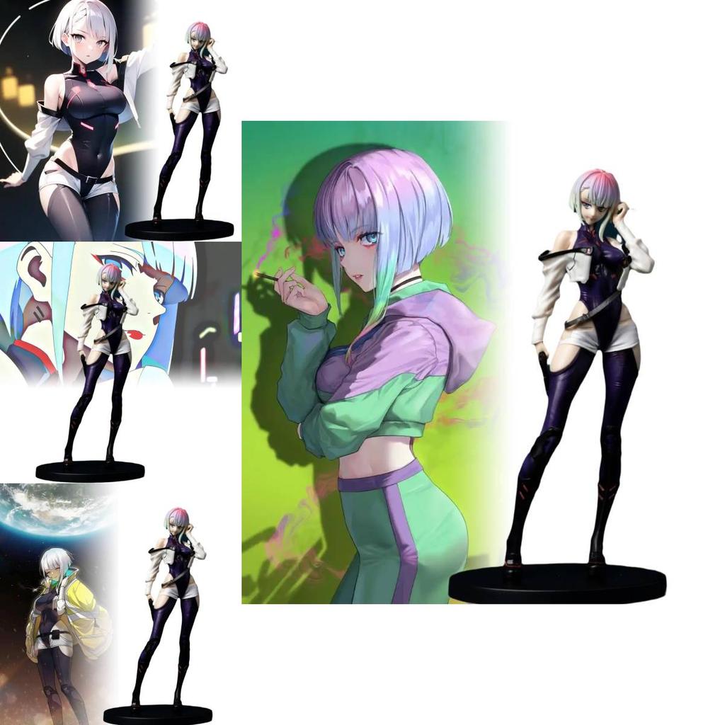 Exquisite Cyberpunk 2077 Lucy Actionfigur Schön Gefertigt PVC Anime Modell