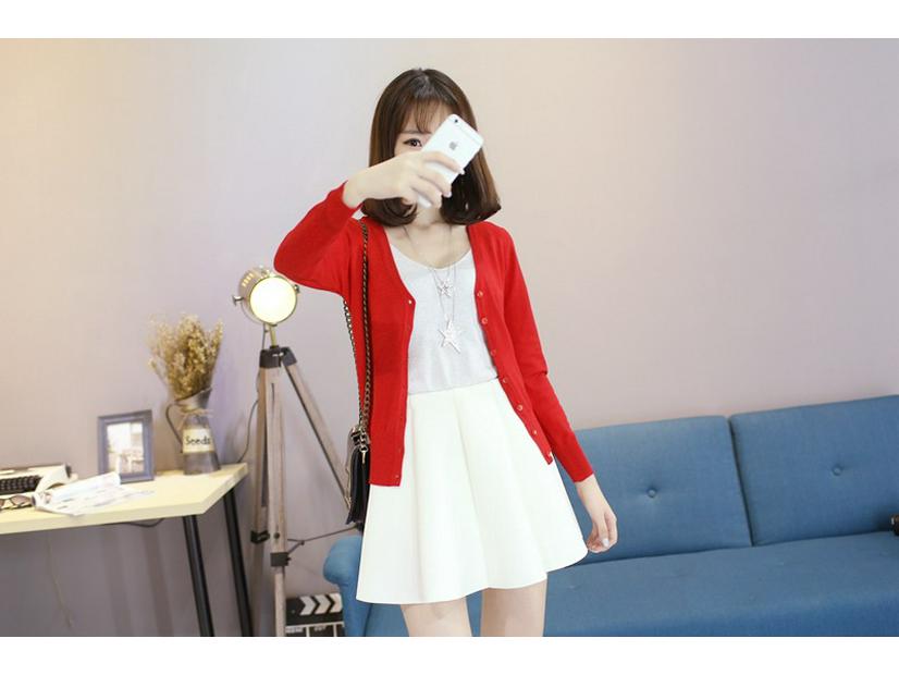 2025 Spring & Autumn Korean-Style Wool Cardigan Sweater, Plus Size, Women's Knitted Outerwear Top