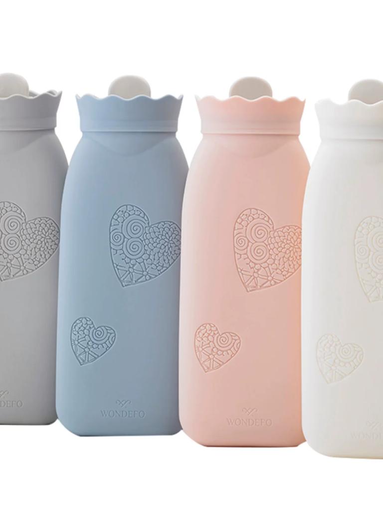 Explosion-Proof Water Injection Silicon Hot-Water Bag Portable Small Size Stuffed Female Belly and Feet Hot-Water Bag Portable Mini Hand Warmer