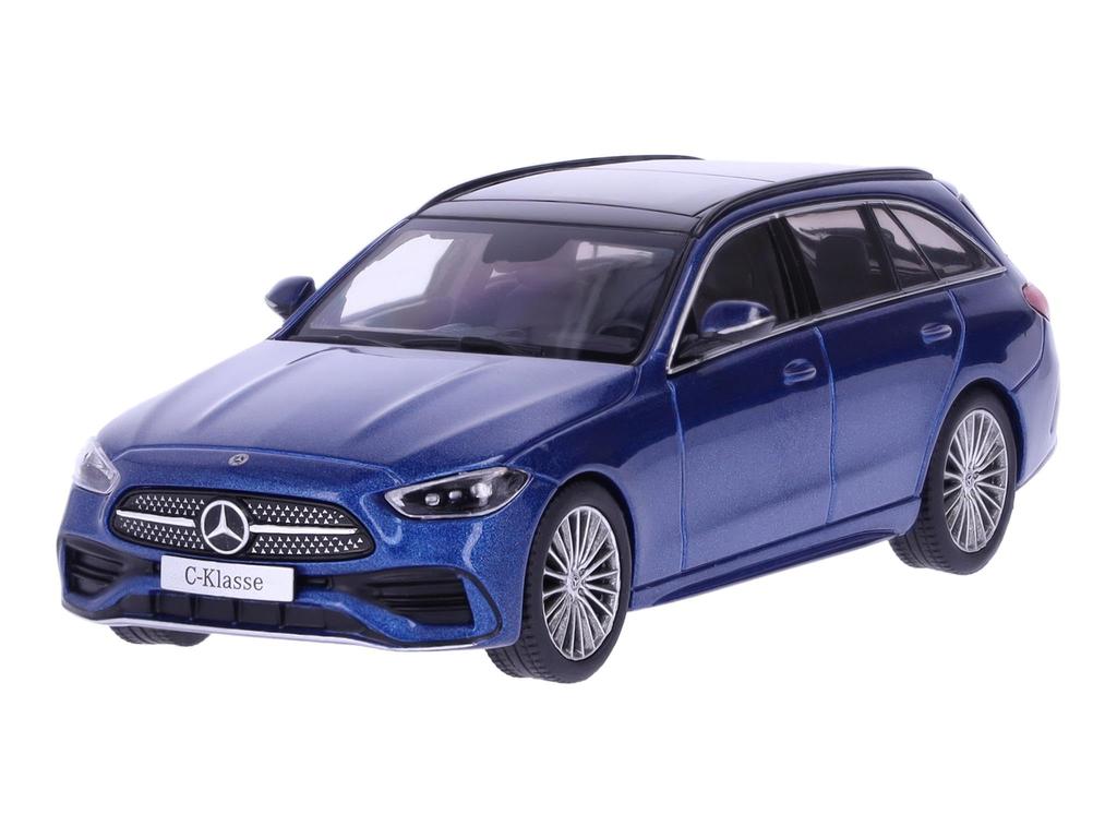 HERPA 1/43 Scale Mercedes-Benz C-Class (S206) KOMBI Station Wagon 2021 (Blue) Diecast Model Car [Parallel Import]