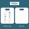 Tabla plegable de plegado rápido para uso doméstico, perfecta para personas perezosas para doblar ropa y camisas (blanco)