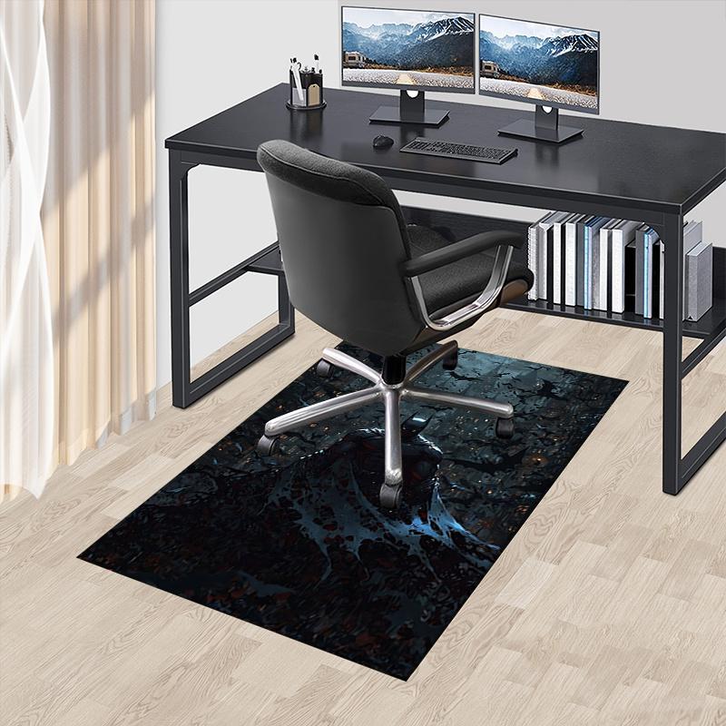 

Batman,Bat Swarm Office Carpet Chair Mats, Home Decor Dormitory Floor Protector With Anti-Skid Backing, Large Area Coverage, Christmas Decor 60cm by 90cm