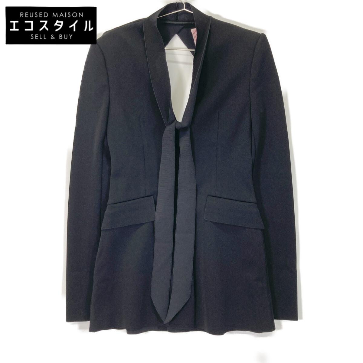 

FETICO 24AW FTC244-0207 BLACK KNITTED TAILORED JACKET Jacket 1 blackUsed