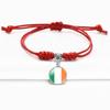 Red Bracelet Trendy With Timeless Gem European Country Flags Unisex Material Mixed