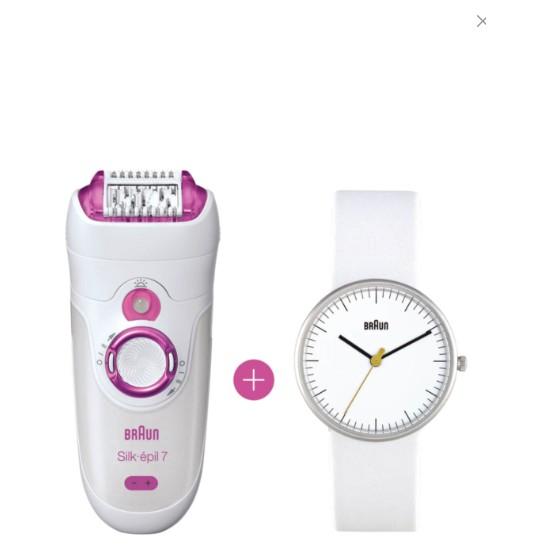 

Braun Silk-Épil 7 7521 Влажно-сухой эпилятор+Часы Braun SE7521+ЧАСЫ