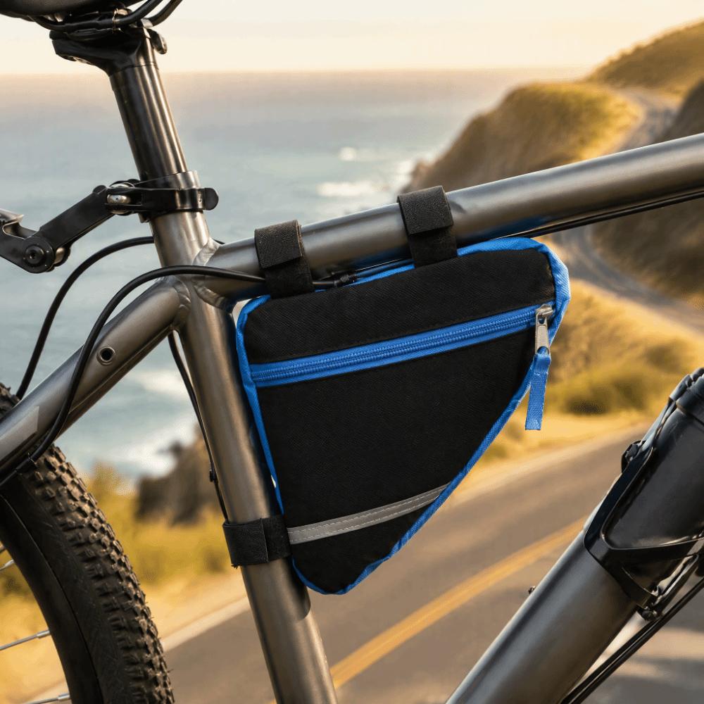 Quick Installation Bike Bag 600D Nylon Fabric Triangle Bicycle Bag  Folding Bike Use