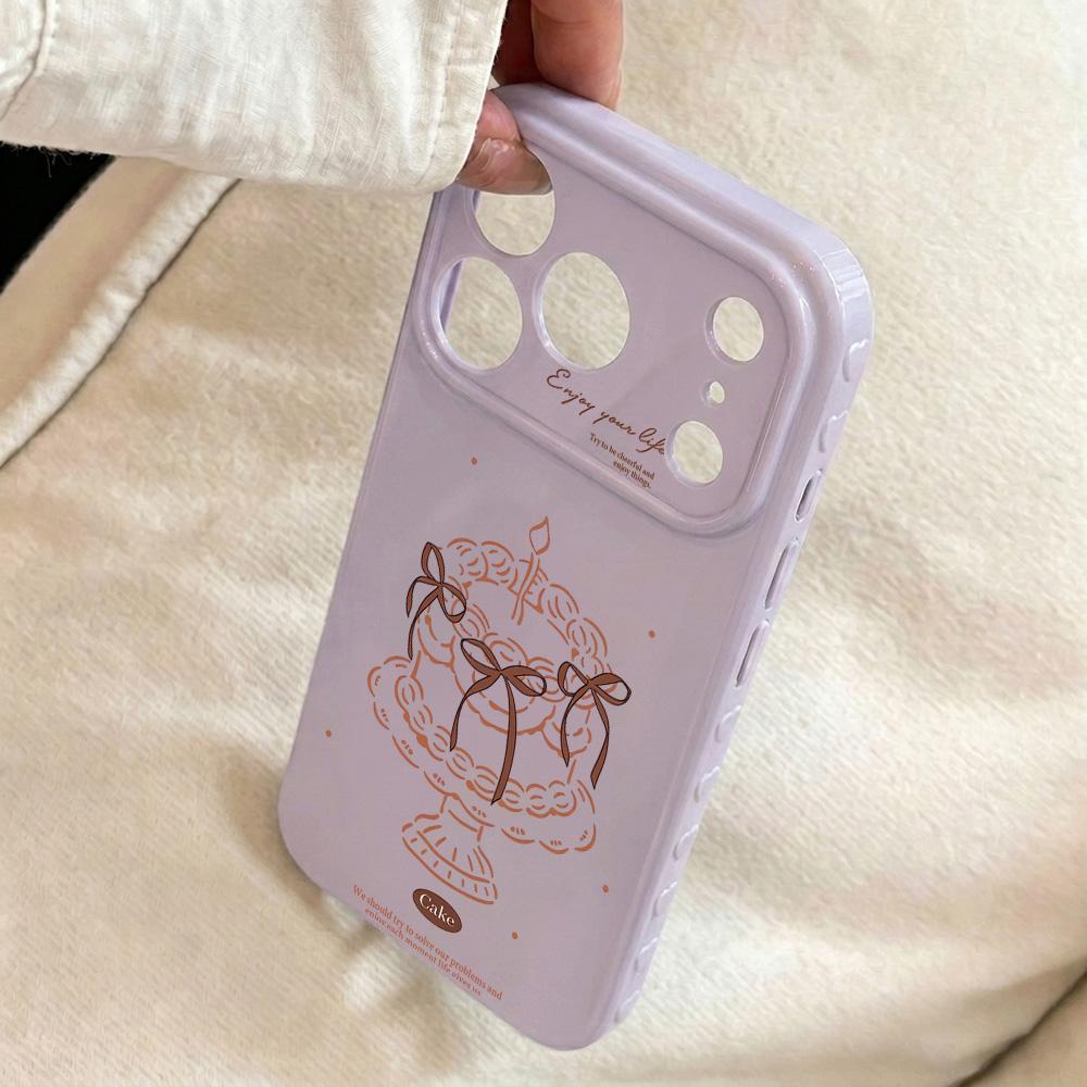 Cute Bowknot Phone Case For iPhone 17 Pro Max Case iPhone 16 Pro 13 12 11 14 15 Pro Max Soft Shockproof Protective Cover Fundas