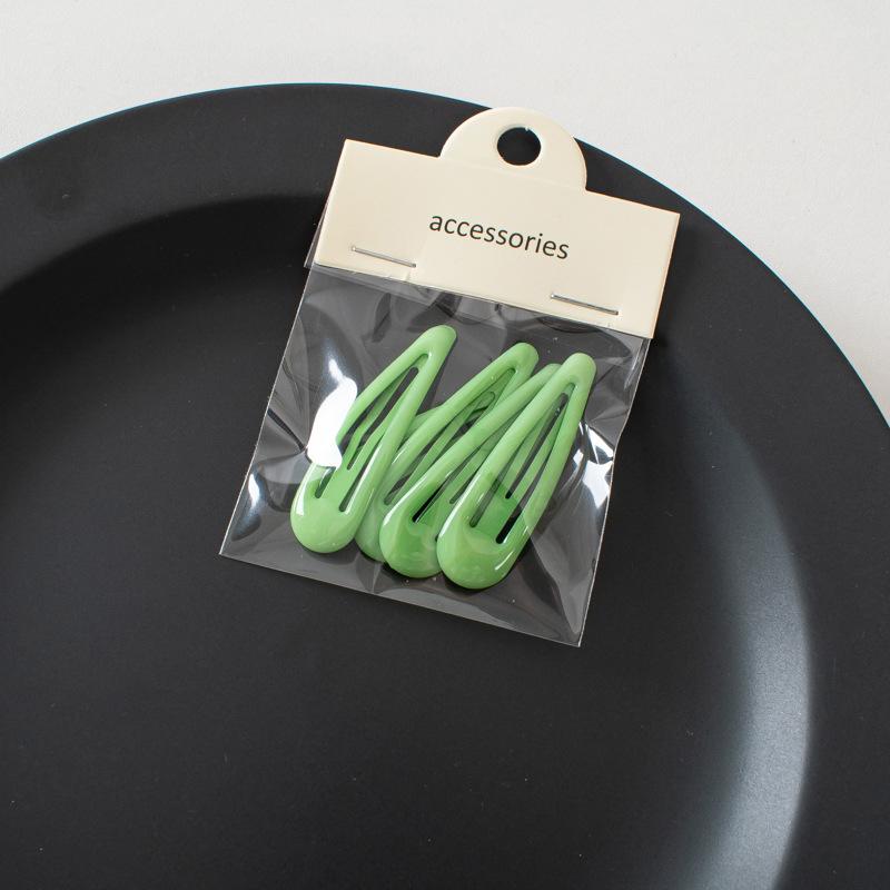 Korean Small BB Hairpins 5pcs/set Waterdrop Shape Hair Clips Sweet Colorful Hair Clips Barrettes For Girls DIY Hair Accessories